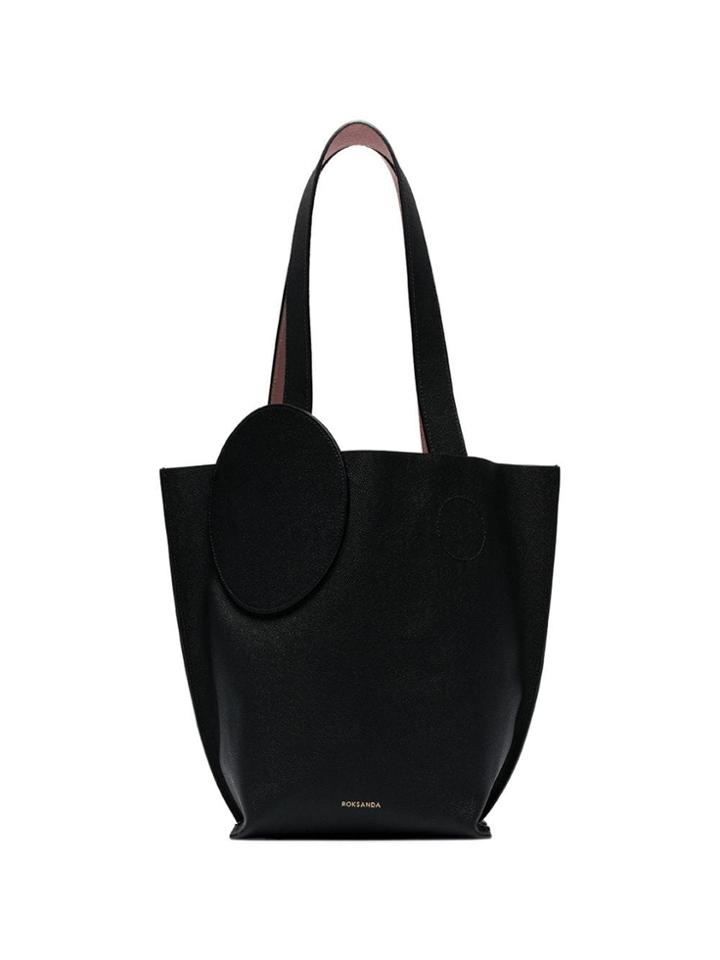 Roksanda Black Eider Mini Leather Tote Bag