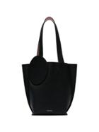 Roksanda Black Eider Mini Leather Tote Bag