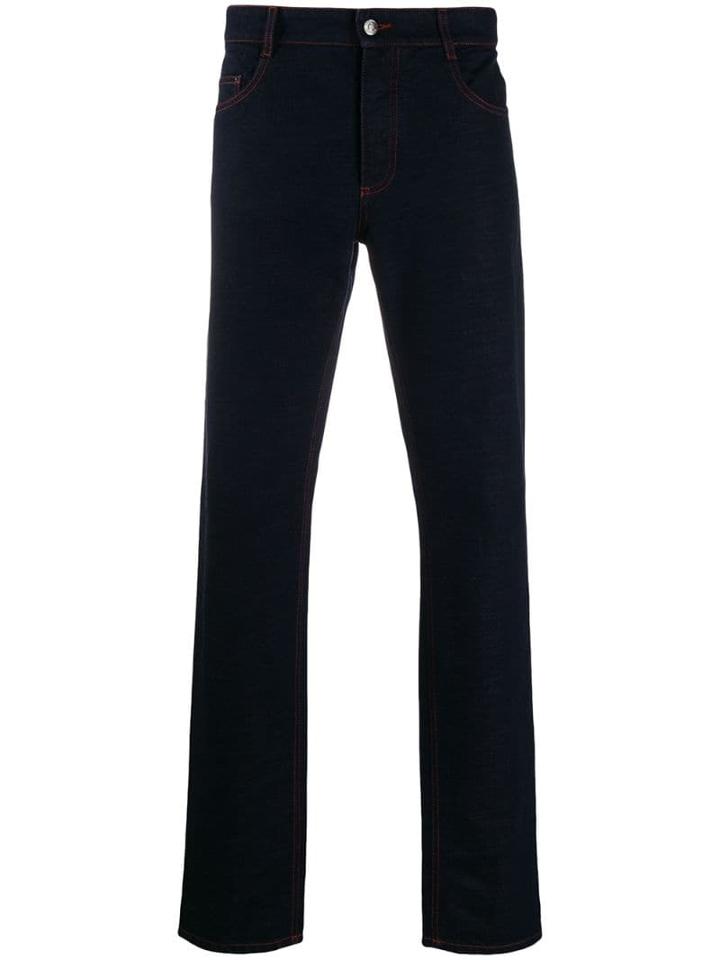 Missoni Striped Lining Regular Trousers - Blue