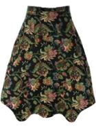 Comme Des Garçons Floral Jacquard Full Skirt