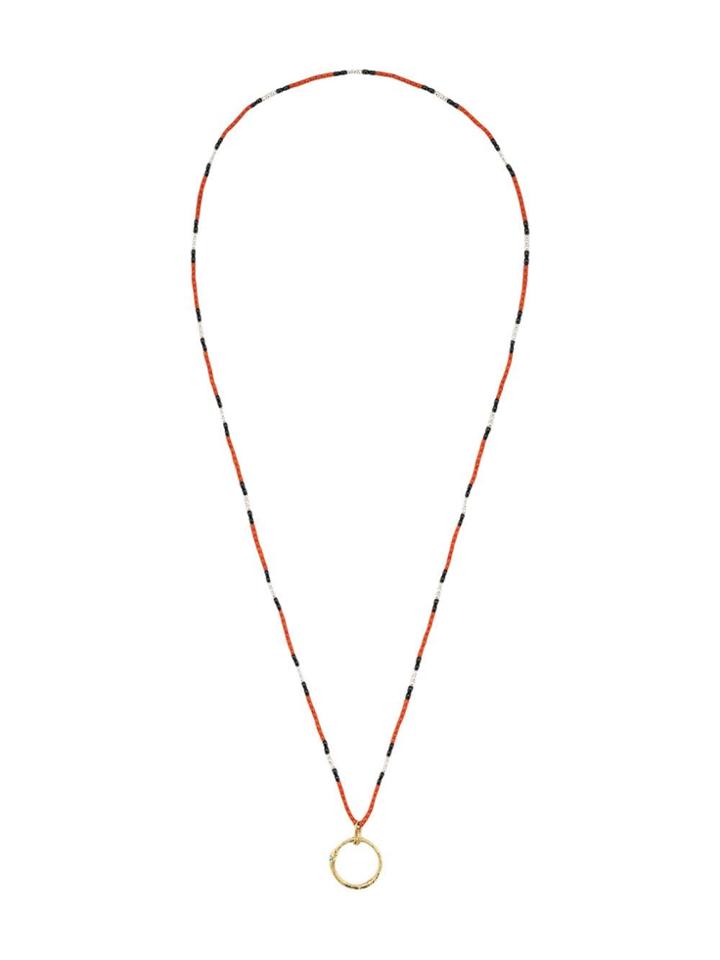 Gucci Ouroboros Pendant Beaded Necklace - 8520