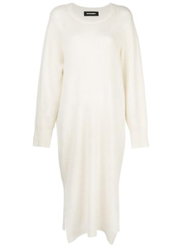 Melitta Baumeister Rib Knit Midi Dress - White