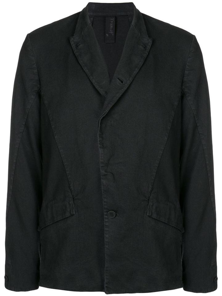 Transit Buttoned Shirt Jacket - Black