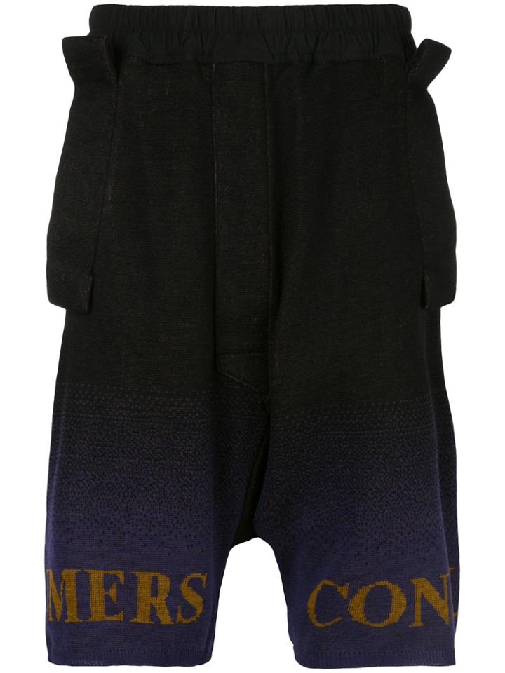 Bernhard Willhelm Mill Knit Shorts - Black