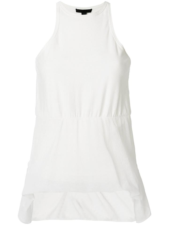 Alexander Wang Sheer Panel Tank Top - White