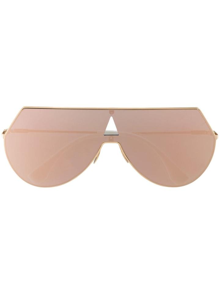 Fendi Eyewear Eyeline Shield Sunglasses - Pink