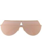 Fendi Eyewear Eyeline Shield Sunglasses - Pink