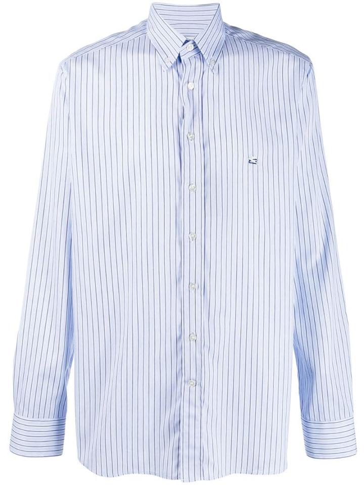 Etro Striped Button-down Shirt - Blue