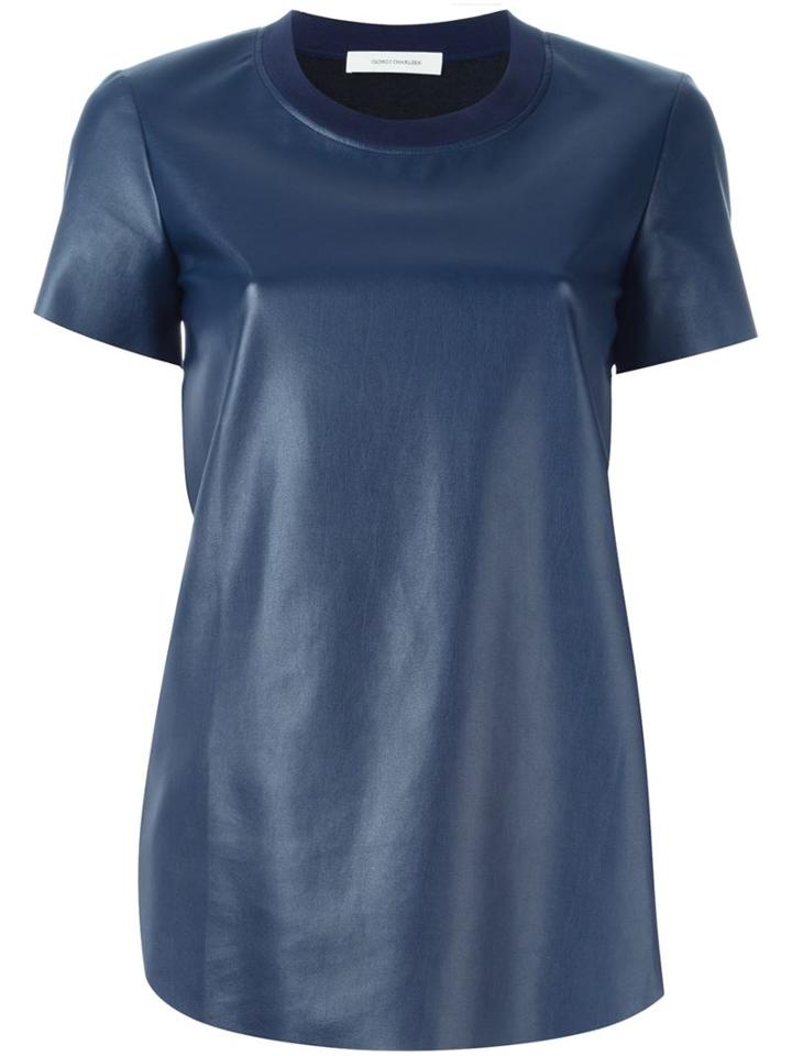 Cédric Charlier Faux Leather Top
