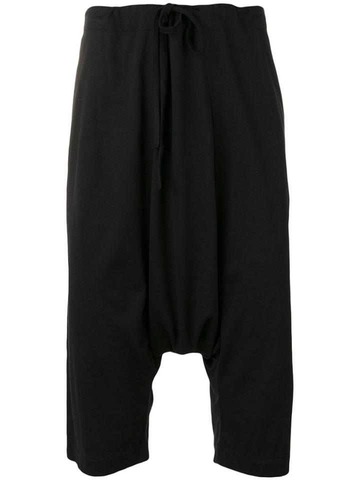 Forme D'expression Thai Drop Crotch Shorts - Black