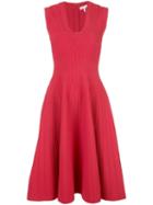 Casasola Sleeveless Round Neck Dress - Red