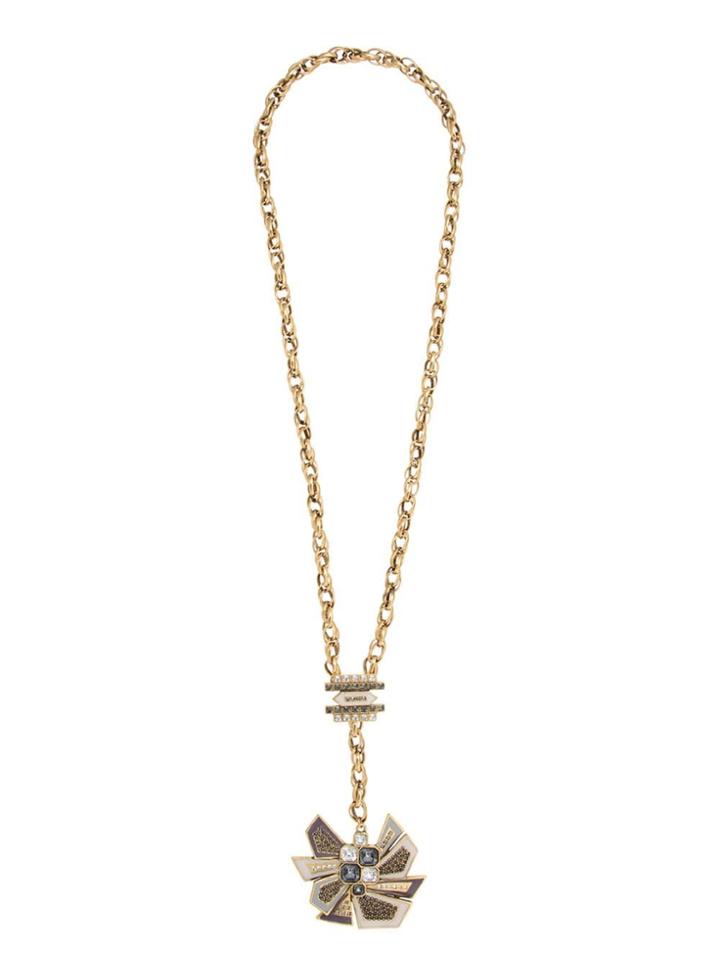 Camila Klein Colar Recorte Longo Ouro Velho - Metallic