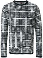 Mp Massimo Piombo Check Pattern Sweater - Blue
