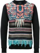 Yoshio Kubo Multi Print Jumper, Men's, Size: 2, Black, Cotton