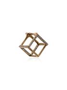 Shihara 18k Yellow Gold Square Earrings - Metallic