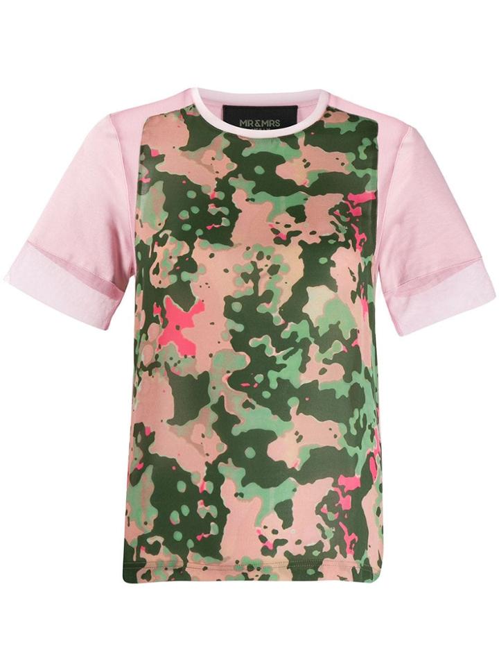Mr & Mrs Italy Camo T-shirt - Pink