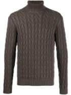 Circolo 1901 Cable-knit Sweatshirt - Grey