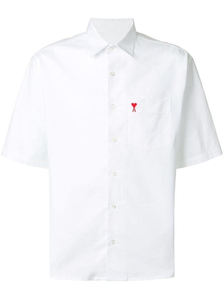 Ami Alexandre Mattiussi Ami De Coeur Short Sleeve Shirt - White
