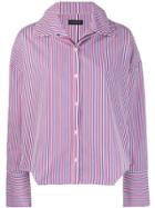 Frenken Striped Long-sleeve Shirt - Blue