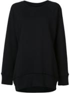 Song For The Mute Round Neck Sweatshirt - Black