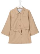 Herno Kids Single Breasted Coat, Girl's, Size: 14 Yrs, Nude/neutrals