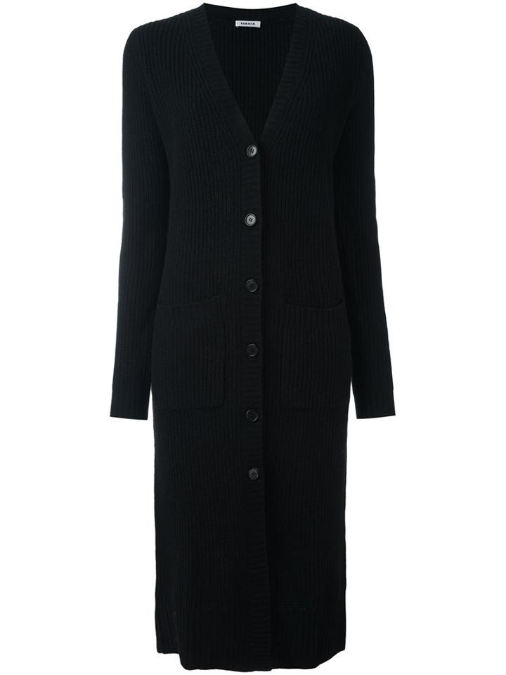 P.a.r.o.s.h. Long Fit Cardi-coat, Women's, Size: Small, Black, Cashmere/wool