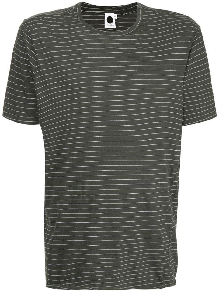 Bassike Classic Striped T-shirt - Black