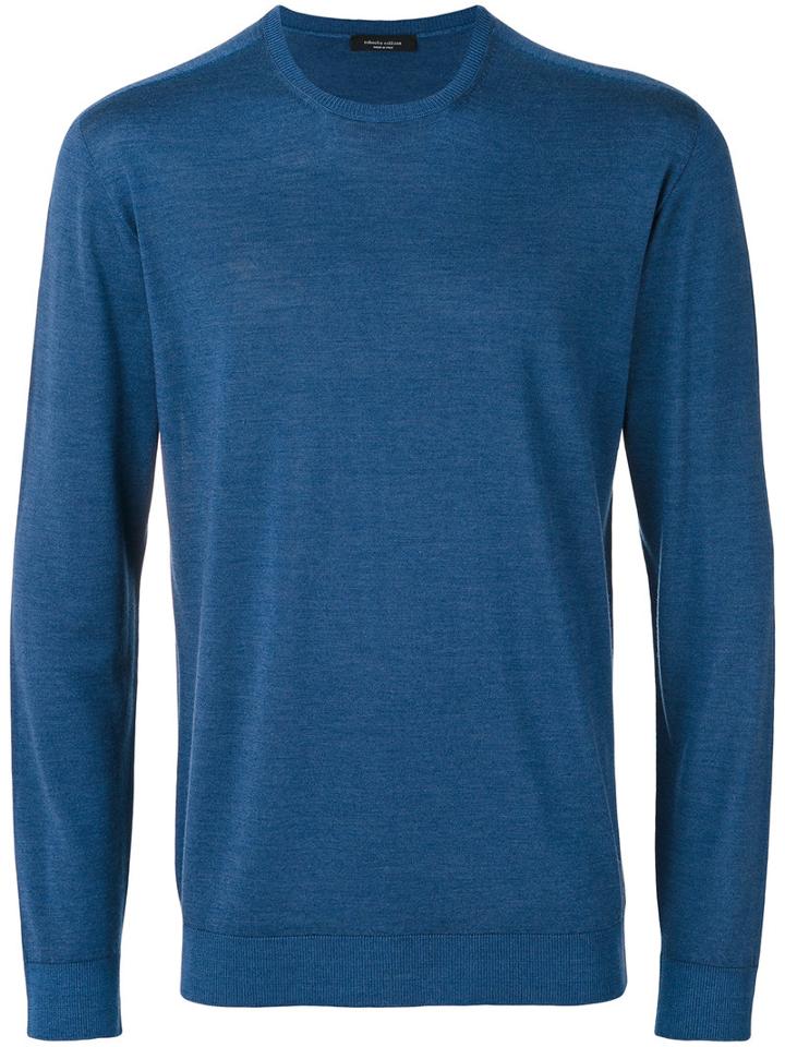 Roberto Collina - Fine Knit Jumper - Men - Silk/merino - 48, Blue, Silk/merino