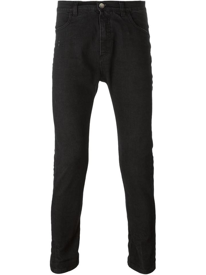 Poème Bohémien High Waist Skinny Jeans, Men's, Size: 48, Black, Cotton/spandex/elastane
