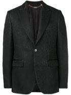 Billionaire Animal Print Blazer - Black