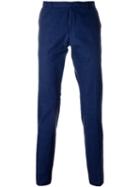 Boss Hugo Boss Tailored Trousers, Men's, Size: 52, Blue, Cotton