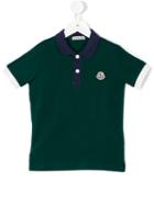 Moncler Kids Short-sleeved Polo Shirt, Boy's, Size: 12 Yrs, Green