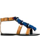 Tory Burch Weaver Sandals, Women's, Size: 39, Nude/neutrals, Leather