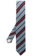 Prada Striped Tie - Blue