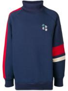 Ader Error High Neck Jersey Sweater - Blue