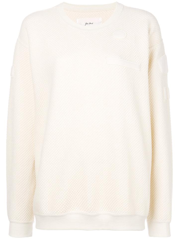 Julien David Textured Sweatshirt - White