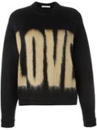 Givenchy Love Printed Sweater, Women's, Size: Xs, Black, Viscose/cashmere/mohair/polyimide