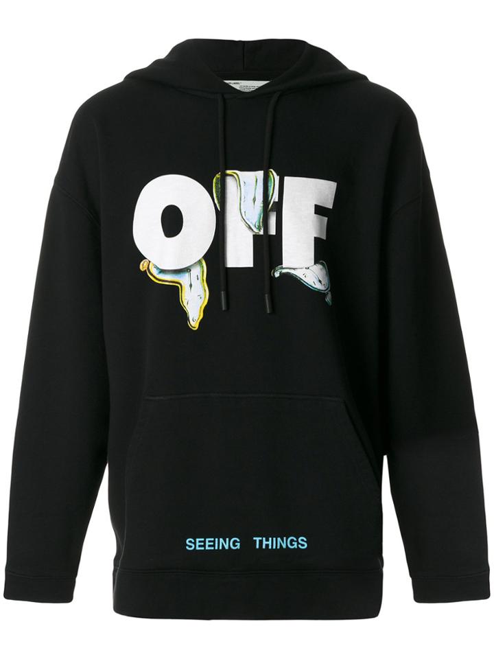 Off-white Off Print Hoodie - Black