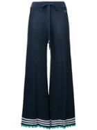 Twin-set Knitted Palazzo Trousers - Blue