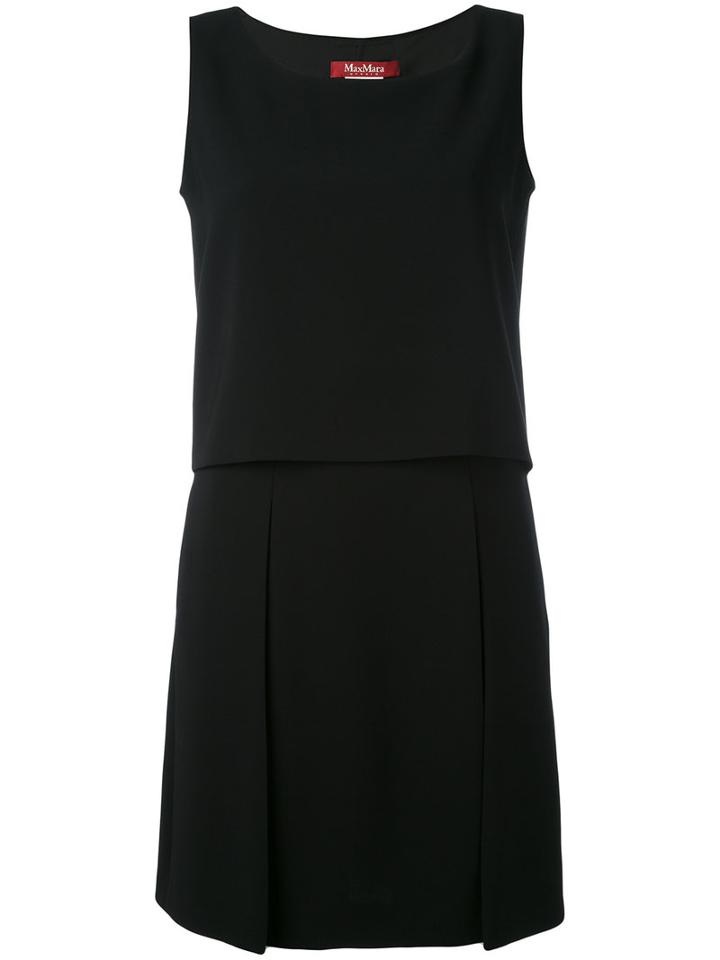 Max Mara Studio - Pompeo Dress - Women - Triacetate/polyester - 46, Black, Triacetate/polyester