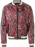 Just Cavalli Floral Printed Bomber Jacket - Red