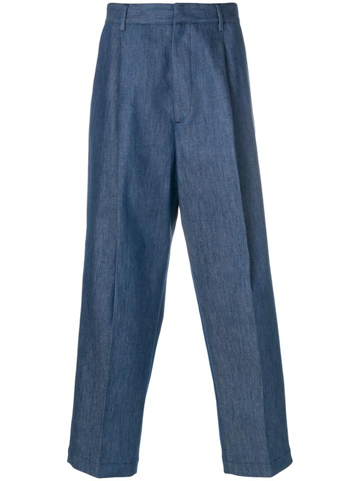 Tonello Cs Wide Leg Trousers - Blue