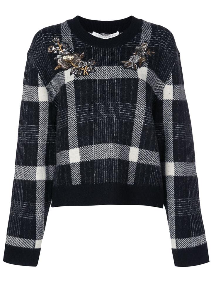 Veronica Beard Bead-embellished Jumper - Black