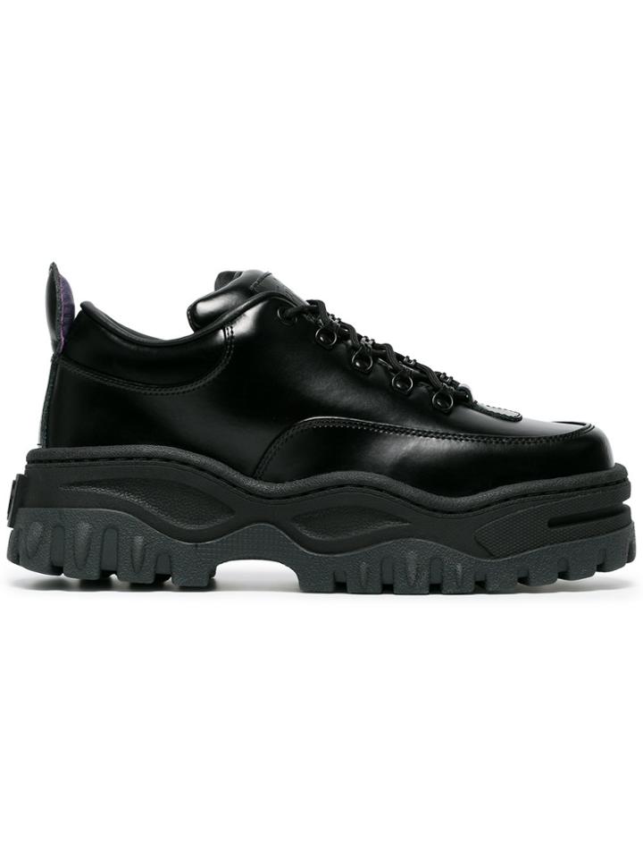 Eytys Calf Leather Angel Lift Sneakers - Black