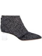 Jerome Rousseau 'schofield' Tweed Ankle Boots - Black