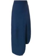 J.w.anderson Asymmetric Midi Skirt, Women's, Size: Small, Blue, Merino
