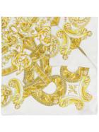 Versace Baroque Print Scarf - White