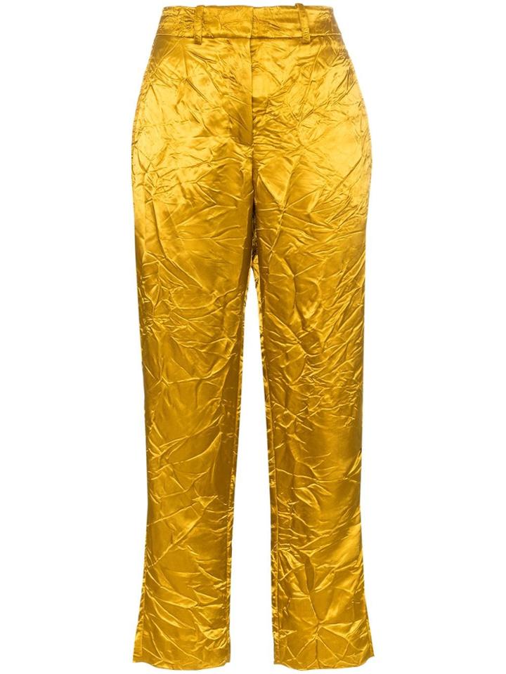 Sies Marjan Willa Crinkled Trousers - Yellow
