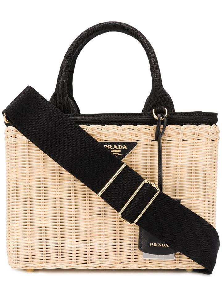 Prada Beach Tote Bag - Neutrals