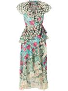 Temperley London Garden Cacti Printed Dress - Multicolour